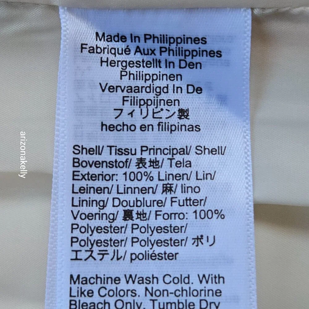 NWOT J. Crew Helena Linen Blazer in Limone Print Size 0 Lemon Citrus FIRM - Picture 7 of 13